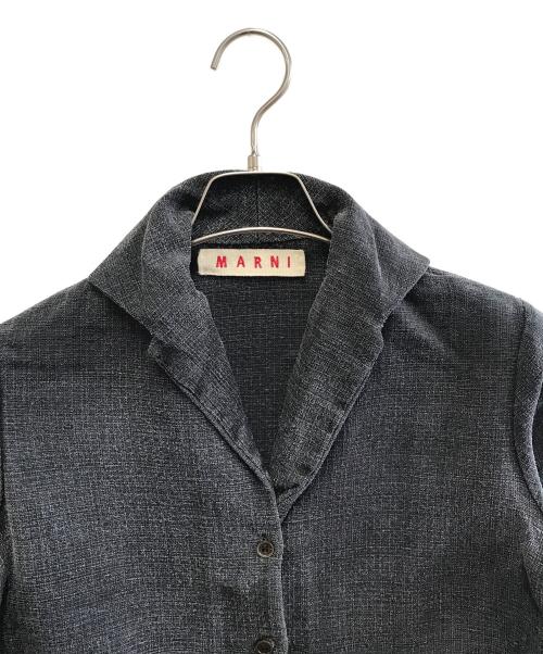 MARNI（マルニ）MARNI (マルニ) シルクジャケット ブラック サイズ:38の古着・服飾アイテム