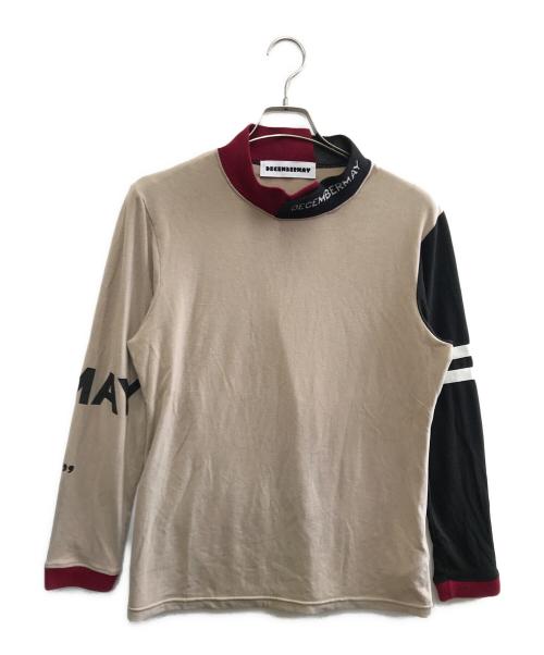 decembermay（ディセンバーメイ）DECEMBERMAY (ディセンバーメイ) 長袖Tシャツ ベージュ サイズ:Mの古着・服飾アイテム