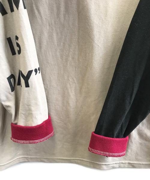 decembermay（ディセンバーメイ）DECEMBERMAY (ディセンバーメイ) 長袖Tシャツ ベージュ サイズ:Mの古着・服飾アイテム