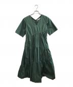 UN3D.アンスリード）の古着「ティアードワンピース」｜グリーン