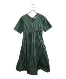 UN3D.（アンスリード）の古着「ティアードワンピース」｜グリーン