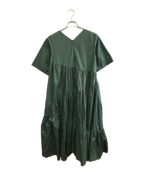 UN3D.（アンスリード）UN3D. (アンスリード) ティアードワンピース グリーン サイズ:34の古着・服飾アイテム