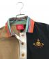 中古・古着 Vivienne Westwood RED LABEL (ヴィヴィアンウエストウッドレッドレーベル) ポロシャツ ベージュ×ブラック サイズ:00：12000円
