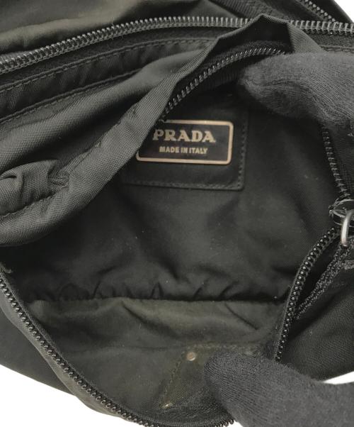 PRADA（プラダ）PRADA (プラダ) ナイロンウエストバッグ ブラックの古着・服飾アイテム