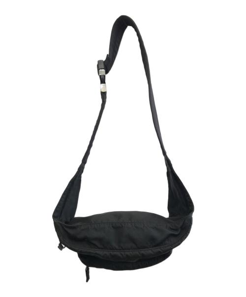 PRADA（プラダ）PRADA (プラダ) ナイロンウエストバッグ ブラックの古着・服飾アイテム