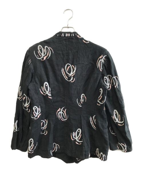 EMPORIO ARMANI（エンポリオアルマーニ）EMPORIO ARMANI (エンポリオアルマーニ) セットアップ ブラック×ピンク サイズ:トップス：46　パンツ：48の古着・服飾アイテム