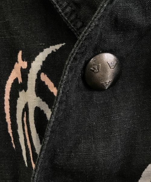 EMPORIO ARMANI（エンポリオアルマーニ）EMPORIO ARMANI (エンポリオアルマーニ) セットアップ ブラック×ピンク サイズ:トップス：46　パンツ：48の古着・服飾アイテム