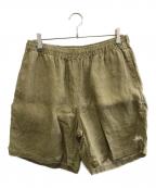 stussyステューシー）の古着「ハーフパンツ」｜カーキ