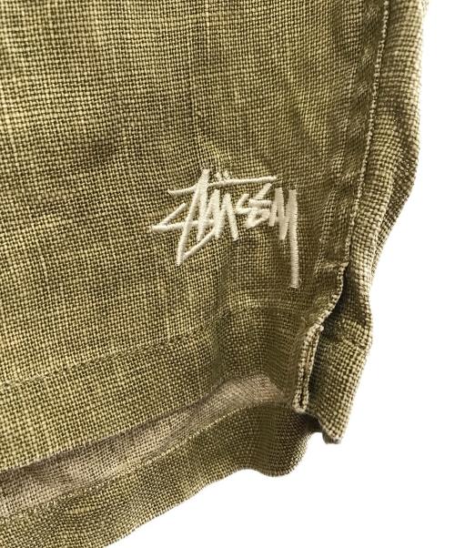 stussy（ステューシー）stussy (ステューシー) ハーフパンツ カーキ サイズ:Mの古着・服飾アイテム