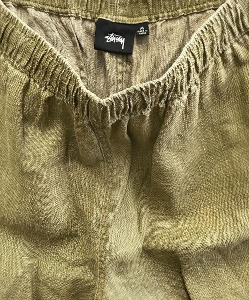 stussy（ステューシー）stussy (ステューシー) ハーフパンツ カーキ サイズ:Mの古着・服飾アイテム