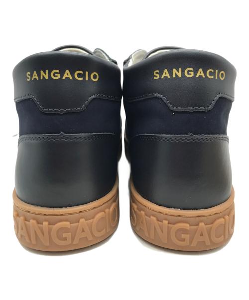 Sangacio（サンガッチョ）SANGACIO (サンガッチョ) ミッドカットスニーカー ネイビー サイズ:28の古着・服飾アイテム