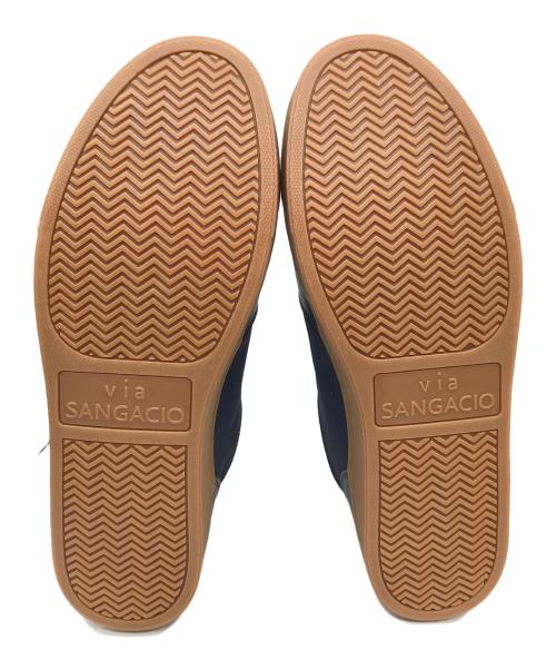 Sangacio（サンガッチョ）SANGACIO (サンガッチョ) ミッドカットスニーカー ネイビー サイズ:28の古着・服飾アイテム
