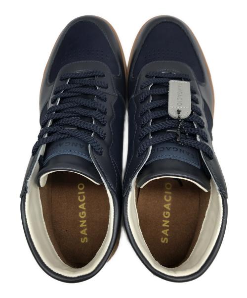 Sangacio（サンガッチョ）SANGACIO (サンガッチョ) ミッドカットスニーカー ネイビー サイズ:28の古着・服飾アイテム
