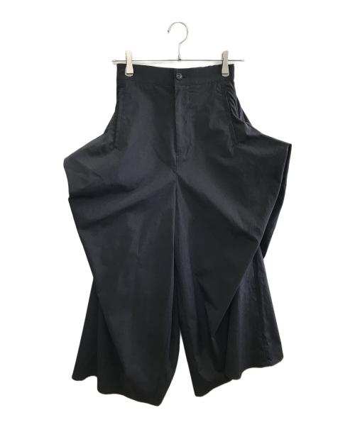 UN3D.（アンスリード）UN3D. (アンスリード) TUCK GATHER WIDE PT ブラック サイズ:36の古着・服飾アイテム