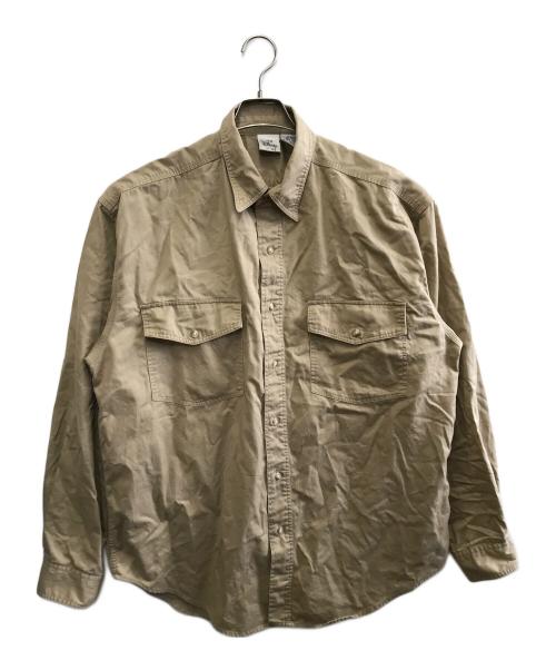 DISNEY（ディズニー）Disney (ディズニー) 長袖シャツ ベージュ サイズ:Lの古着・服飾アイテム