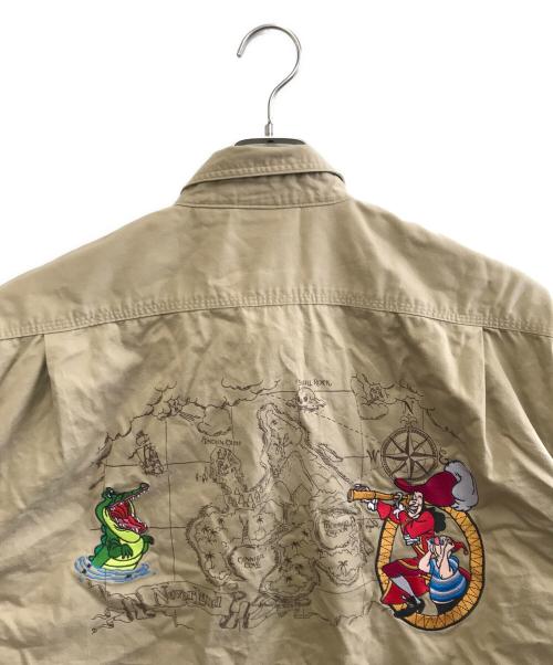 DISNEY（ディズニー）Disney (ディズニー) 長袖シャツ ベージュ サイズ:Lの古着・服飾アイテム