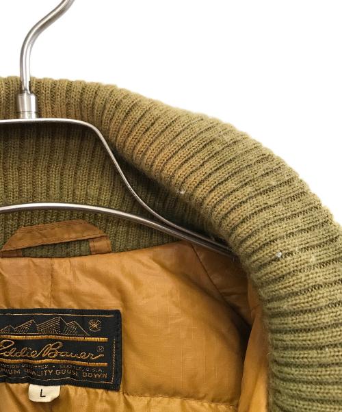 Eddie Bauer（エディーバウアー）Eddie Bauer (エディーバウアー) ダウンジャケット グリーン サイズ:Lの古着・服飾アイテム