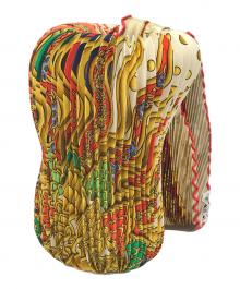 HERMES（エルメス）の古着「プリーツスカーフ」｜オレンジ