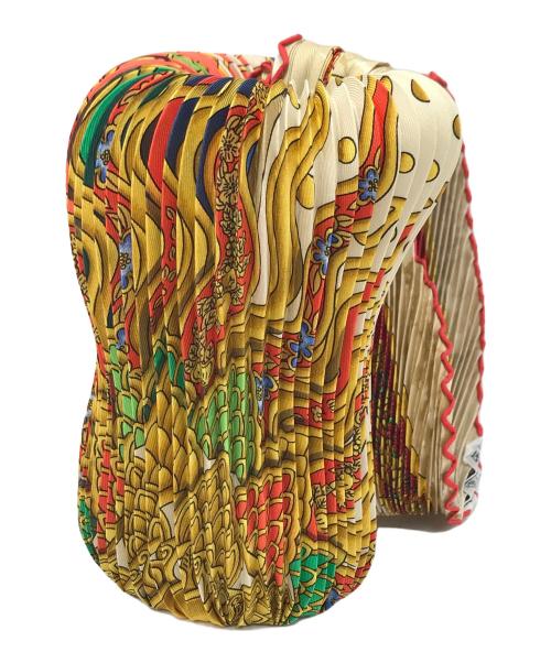 HERMES（エルメス）HERMES (エルメス) プリーツスカーフ オレンジの古着・服飾アイテム