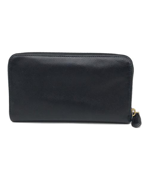 PRADA（プラダ）PRADA (プラダ) ラウンドファスナー財布 ブラックの古着・服飾アイテム