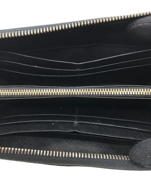 PRADA（プラダ）PRADA (プラダ) ラウンドファスナー財布 ブラックの古着・服飾アイテム
