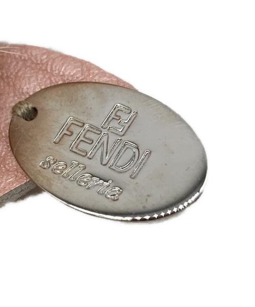 FENDI（フェンディ）FENDI (フェンディ) レザーファーブレスレット ピンクの古着・服飾アイテム