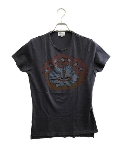 Vivienne Westwood（ヴィヴィアンウエストウッド）Vivienne Westwood (ヴィヴィアンウエストウッド) 半袖カットソー ブラック サイズ:46の古着・服飾アイテム