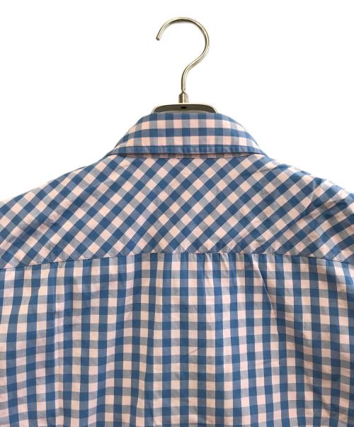 Vivienne Westwood man（ヴィヴィアン ウェストウッド マン）Vivienne Westwood man (ヴィヴィアン ウェストウッド マン) 半袖シャツ ブルー×ピンク サイズ:46の古着・服飾アイテム