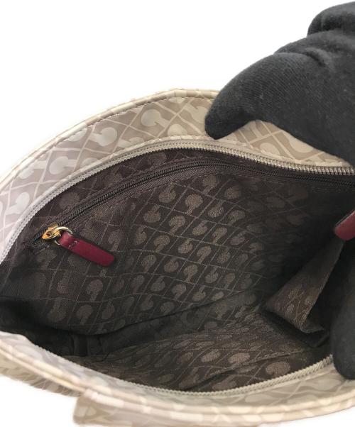 GHERARDINI（ゲラルディーニ）GHERARDINI (ゲラルディーニ) ショルダーバッグ ベージュ×レッドの古着・服飾アイテム