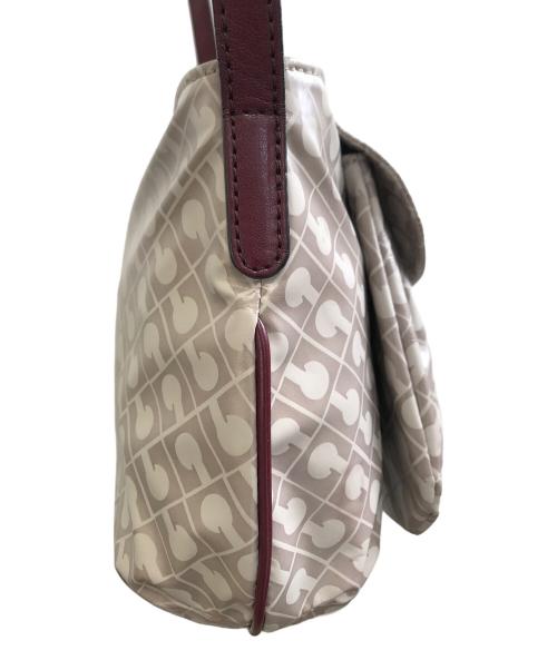 GHERARDINI（ゲラルディーニ）GHERARDINI (ゲラルディーニ) ショルダーバッグ ベージュ×レッドの古着・服飾アイテム