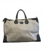 GUCCIグッチ）の古着「ボストンバッグ」｜ホワイト×ネイビー