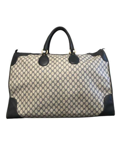 GUCCI（グッチ）GUCCI (グッチ) ボストンバッグ ホワイト×ネイビーの古着・服飾アイテム