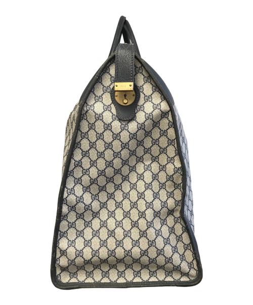 GUCCI（グッチ）GUCCI (グッチ) ボストンバッグ ホワイト×ネイビーの古着・服飾アイテム