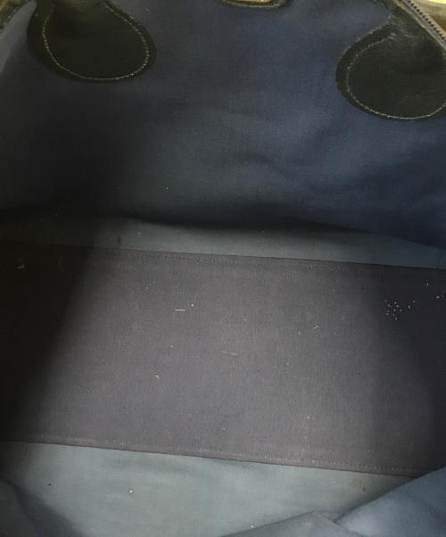 GUCCI（グッチ）GUCCI (グッチ) ボストンバッグ ホワイト×ネイビーの古着・服飾アイテム