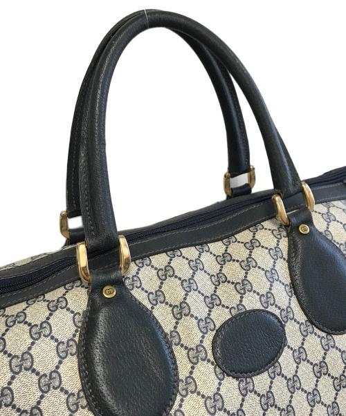 GUCCI（グッチ）GUCCI (グッチ) ボストンバッグ ホワイト×ネイビーの古着・服飾アイテム