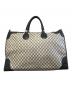 GUCCI (グッチ) ボストンバッグ ホワイト×ネイビー：30000円