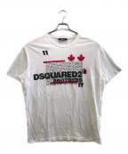 DSQUARED2ディースクエアード）の古着「半袖カットソー」｜ホワイト