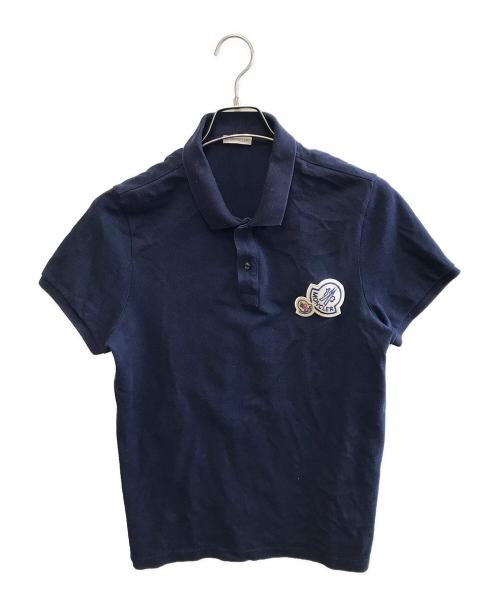 MONCLER（モンクレール）MONCLER (モンクレール) ポロシャツ ネイビー サイズ:Mの古着・服飾アイテム