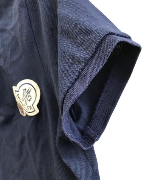 MONCLER（モンクレール）MONCLER (モンクレール) ポロシャツ ネイビー サイズ:Mの古着・服飾アイテム