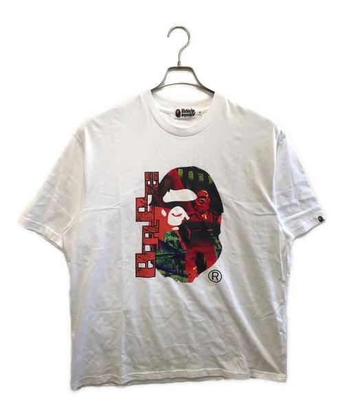 A BATHING APE（アベイシングエイプ）A BATHING APE (ア ベイシング エイプ) 半袖カットソー ホワイト サイズ:XLの古着・服飾アイテム