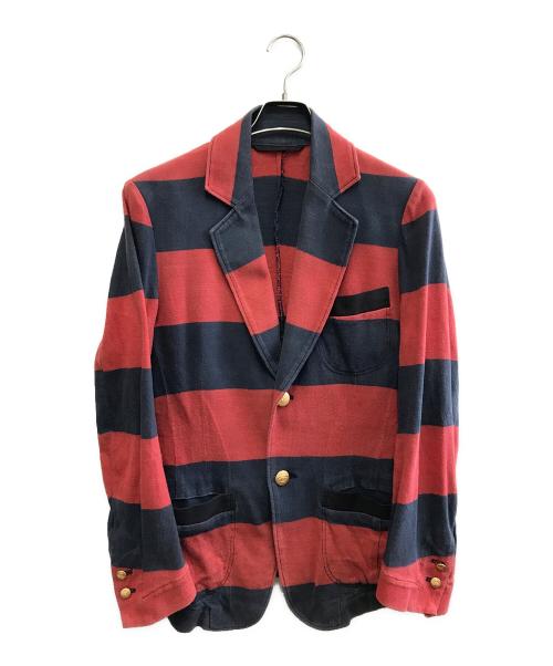 Vivienne Westwood（ヴィヴィアンウエストウッド）Vivienne Westwood (ヴィヴィアンウエストウッド) 2Pテーラードジャケット レッド×ネイビー サイズ:46の古着・服飾アイテム