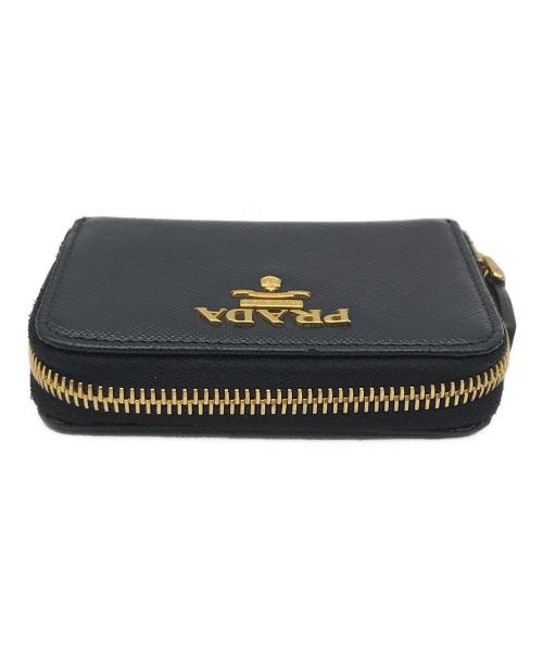 PRADA（プラダ）PRADA (プラダ) 小銭入れ ブラック×ゴールドの古着・服飾アイテム