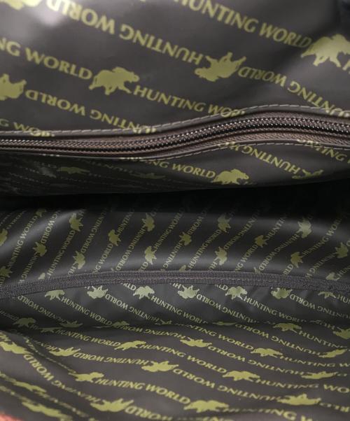 HUNTING WORLD（ハンティングワールド）HUNTING WORLD (ハンティングワールド) メッセンジャーバッグ ブラック×ブラウンの古着・服飾アイテム