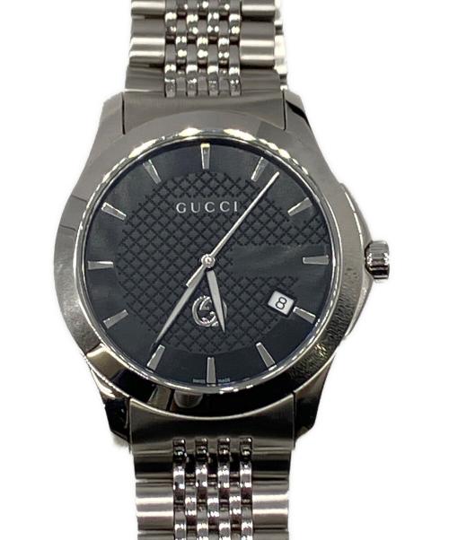 GUCCI（グッチ）GUCCI (グッチ) 腕時計 ブラックの古着・服飾アイテム