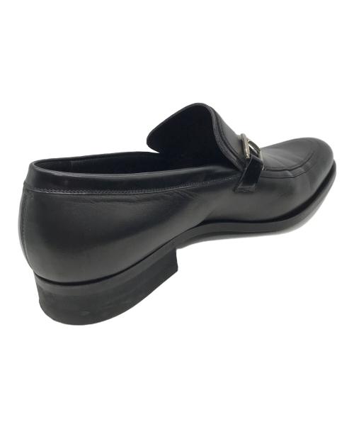 GUCCI（グッチ）GUCCI (グッチ) ビットローファー ブラック×ゴールド サイズ:43Eの古着・服飾アイテム