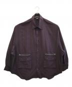 glambグラム）の古着「長袖シャツ」｜ブラウン