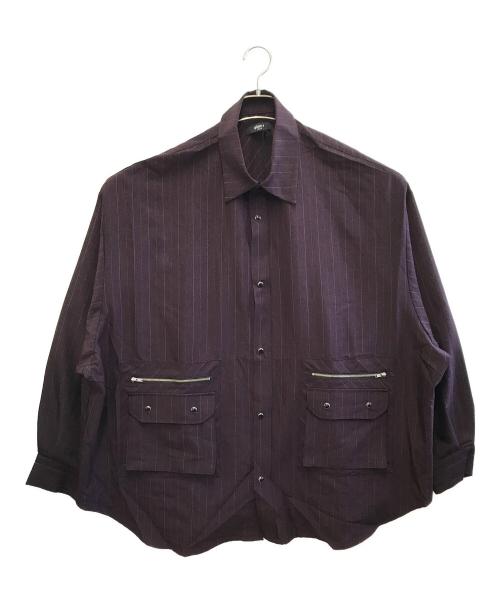 glamb（グラム）glamb (グラム) 長袖シャツ ブラウン サイズ:タグ：Free　本体：MEDIUM 未使用品の古着・服飾アイテム