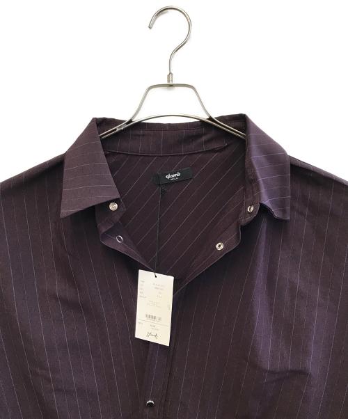 glamb（グラム）glamb (グラム) 長袖シャツ ブラウン サイズ:タグ：Free　本体：MEDIUM 未使用品の古着・服飾アイテム