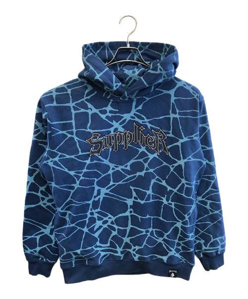 SUPPLIER（サプライヤー）SUPPLIER (サプライヤー) パーカー ブルー×スカイブルー サイズ:M 未使用品の古着・服飾アイテム