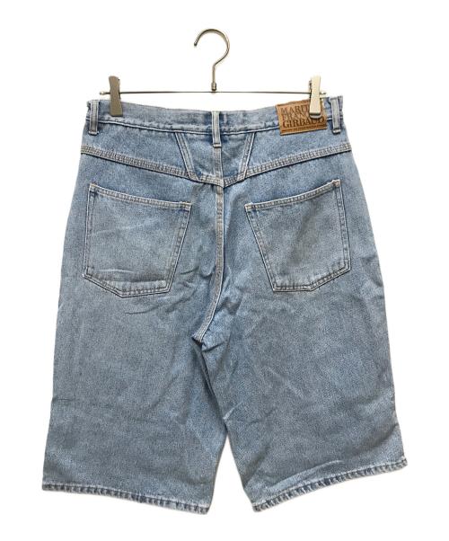 MARITHE+FRANCOIS GIRBAUD（マリテフランソワジルボー）MARITHE+FRANCOIS GIRBAUD (マリテフランソワジルボー) ハーフデニムパンツ スカイブルー サイズ:33の古着・服飾アイテム